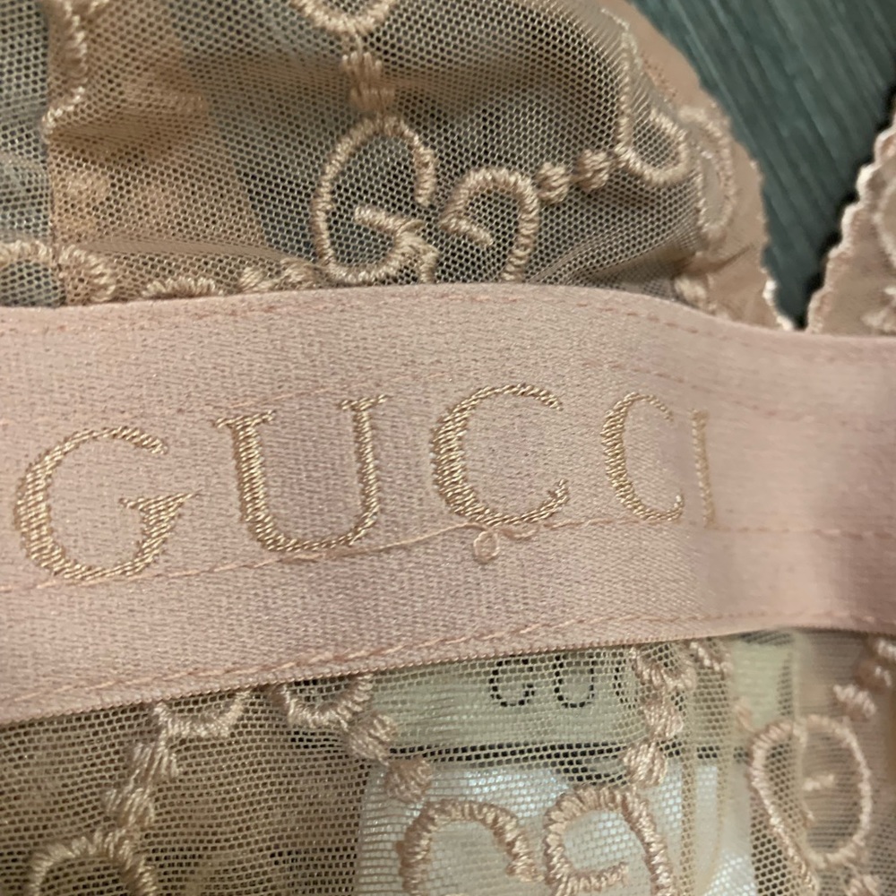 Gucci bodysuit nude size M